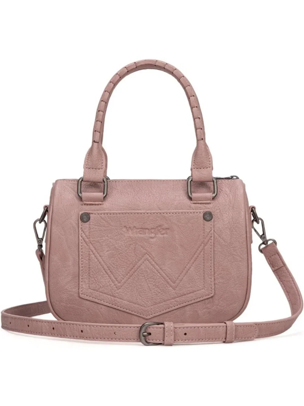 Fringe Crossbody Satchel Purse with Detachable Strap & Top Handle - Stylish Bag